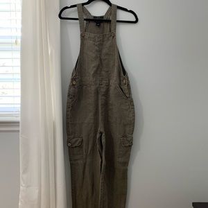 Khaki overalls